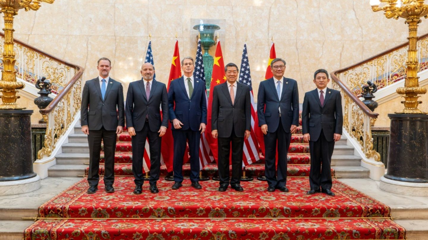 Die Unterhändler aus China und den USA in London