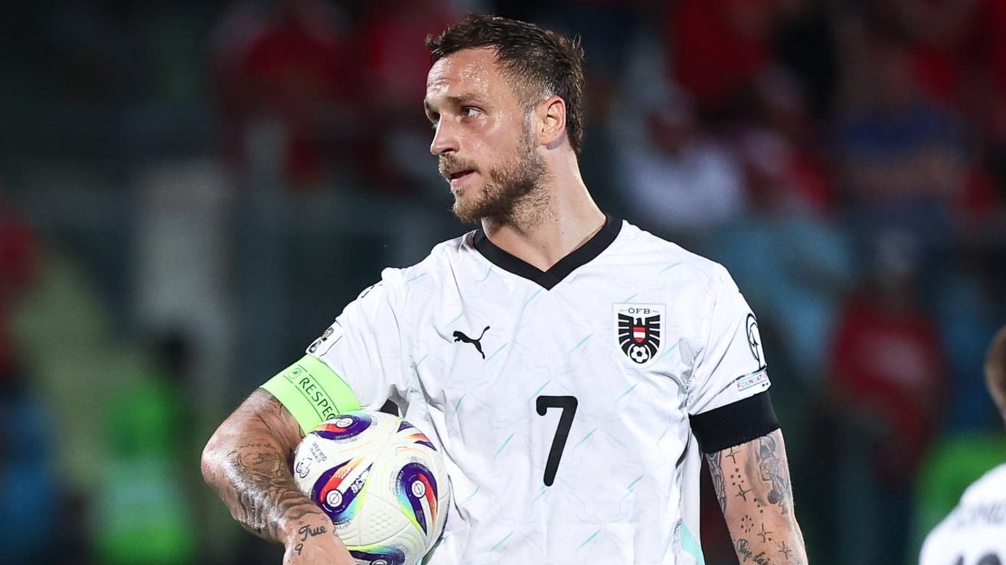 Österreichs Fußball-Nationalmannschaft um Marko Arnautović spielte wegen des Amoklaufs in Graz gegen San Marino mit Trauerflor