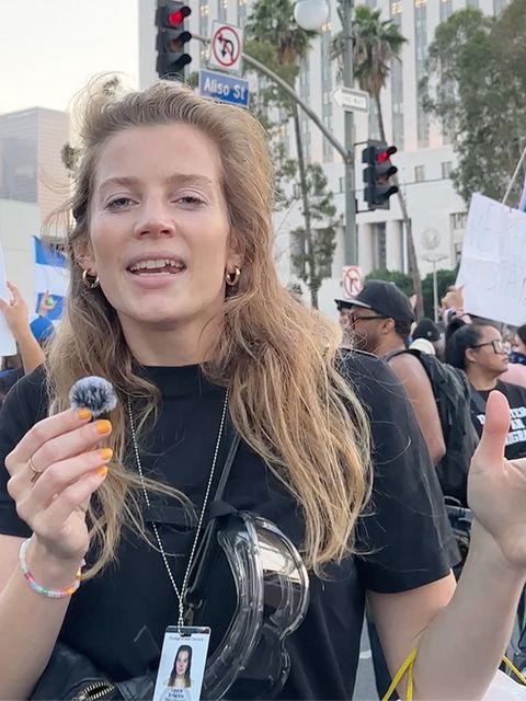 Reporterin Leonie Scheuble berichtet von den anhaltenden Protesten aus Los Angeles