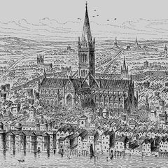 St.-Pauls-Kathedrale in London im 14. Jahrhundert