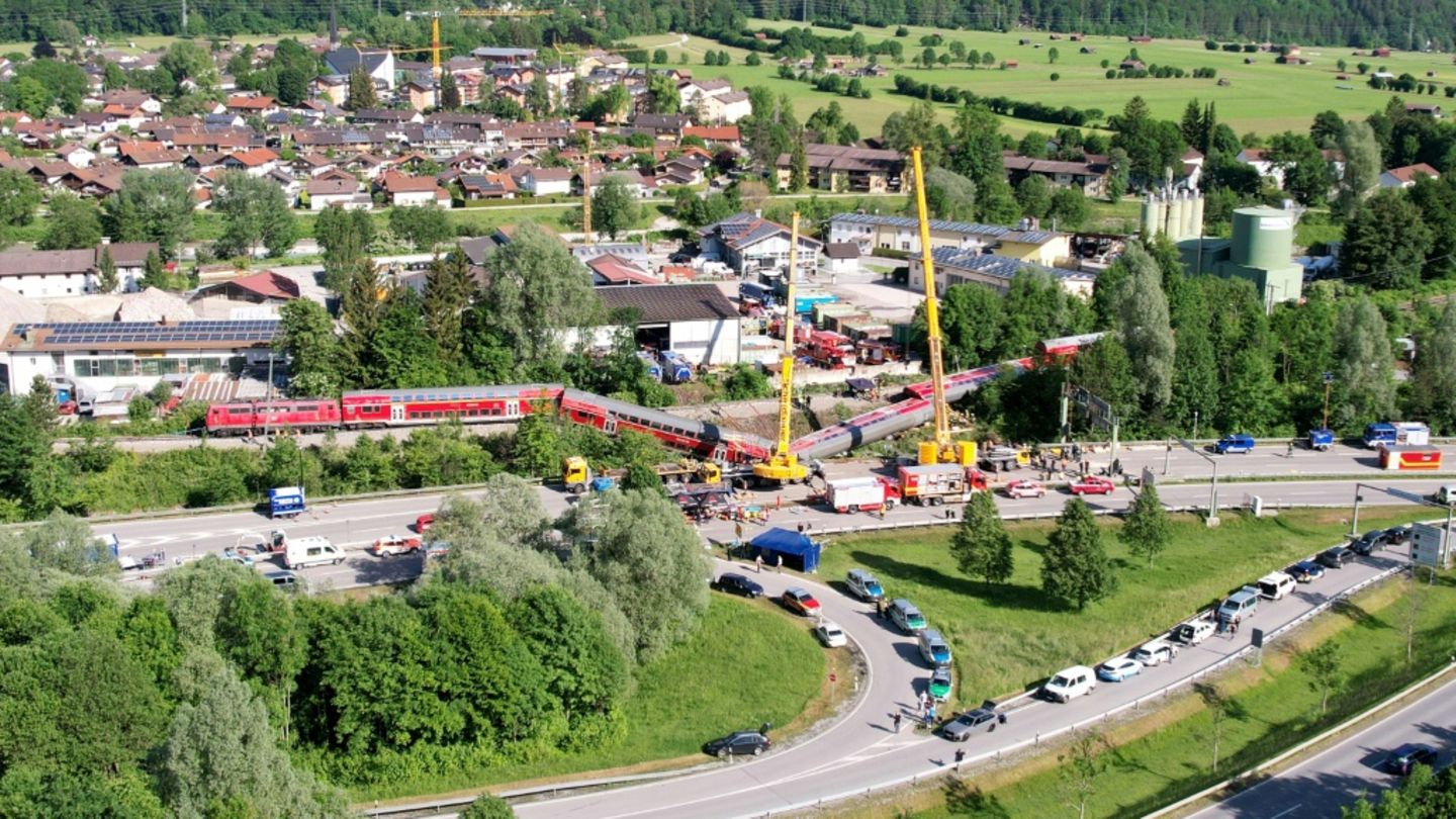 Unglücksstelle in Burgrain