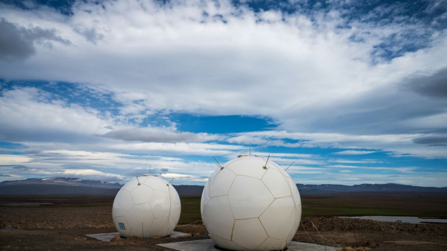 Galileo-Antennen auf den Kerguelen