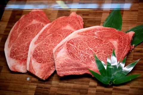 Fleisch von Wagyu-Rind