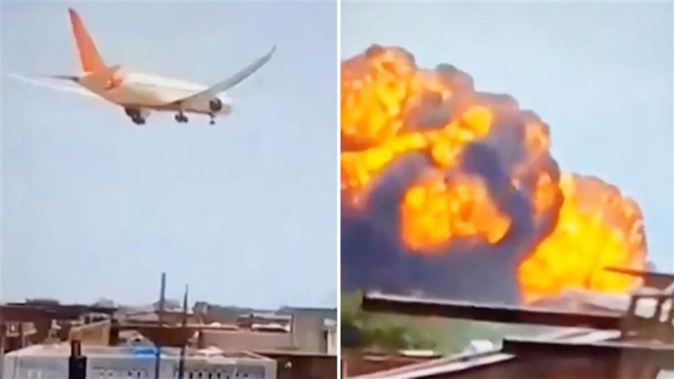 Passagierflugzeug mit über 240 Menschen kurz nach Start abgestürzt In Indiens stürzt eine Maschine kurz nach dem Start ab