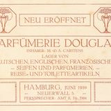 Schild zur Eröffnung der ersten Filiale am 1. Juni 1910