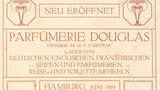 Schild zur Eröffnung der ersten Filiale am 1. Juni 1910