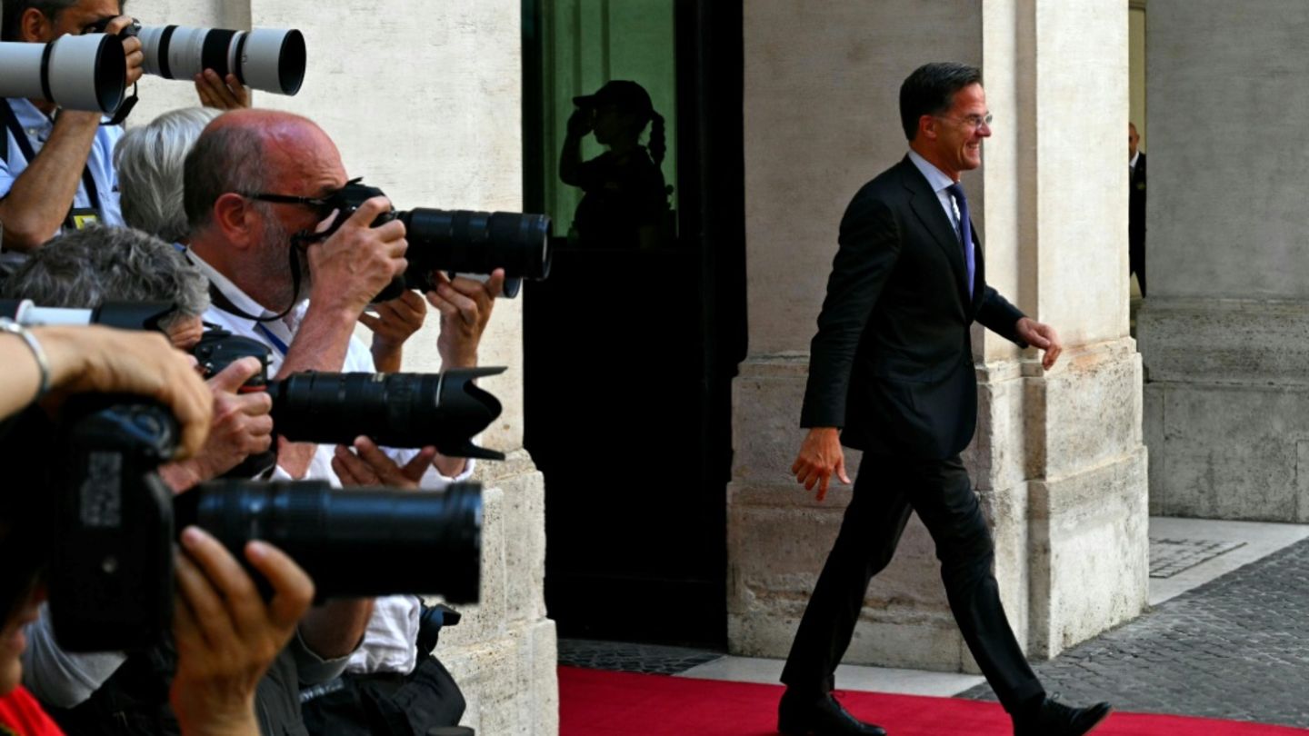 Mark Rutte in Rom