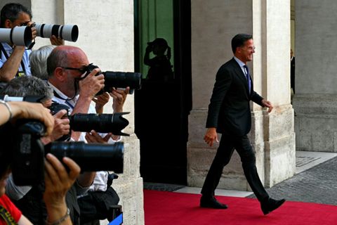 Mark Rutte in Rom