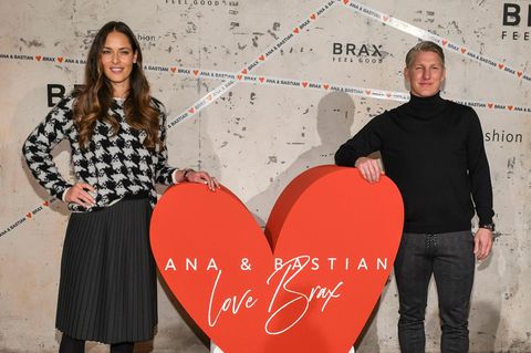 Ana Ivanovic und Bastian Schweinsteiger bei der Vorstellung ihrer ersten Kollektion für das Label Brax Anfang 2020