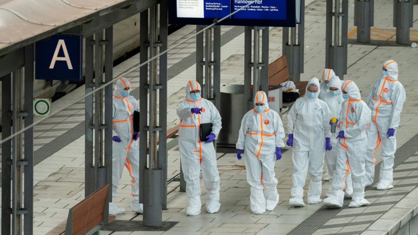 Spurensicherung nach Angriff in Hamburger Hauptbahnhof