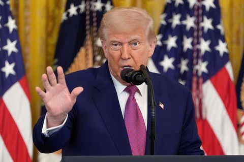 Schließt einen israelischen Angriff auf den Iran nicht aus: US-Präsident Donald Trump