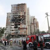 Zerstörtes Gebäude in Teheran