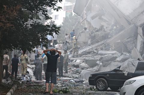 Zerstörung in Teheran