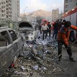 Aufräumarbeiten in Teheran