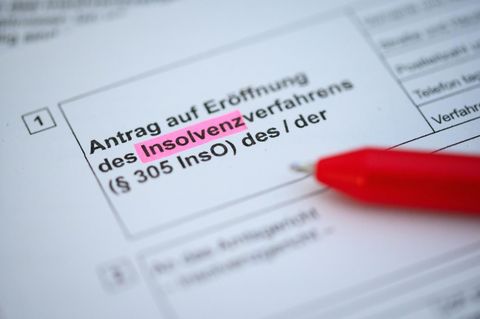 Im Moment beantragen weniger Firmen als im Vorjahreszeitraum eine Insolvenz