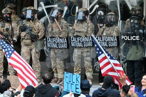 Kalifornische Nationalgarde in Los Angeles