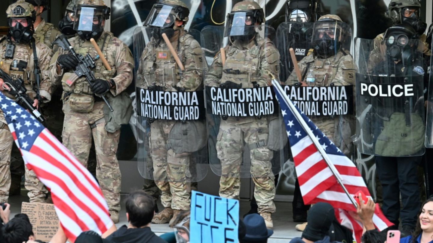 Kalifornische Nationalgarde in Los Angeles