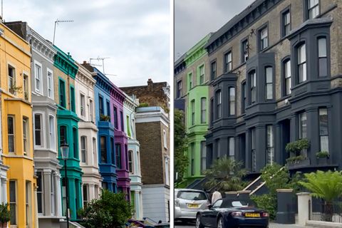 Notting Hill Bewohner kämpfen mit schwarzer Farbe gegen Influencerinvasion