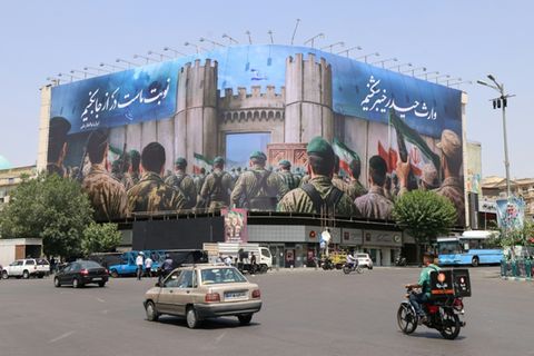 Anti-israelisches Poster in Teheran