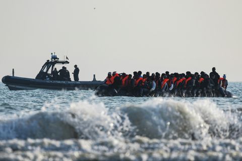 Migranten bei der Überquerung des Ärmelkanals