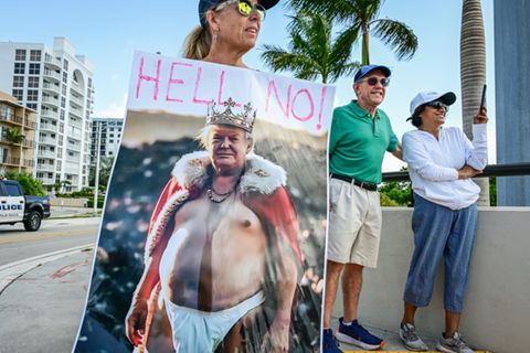 Protest gegen Trump in West Palm Beach