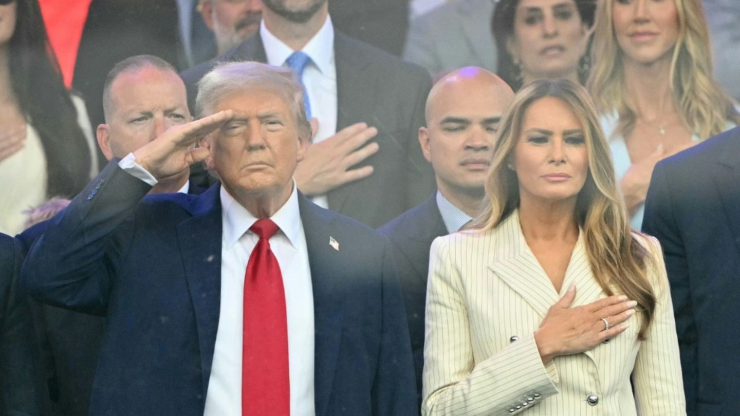 Trump und seine Frau Melania