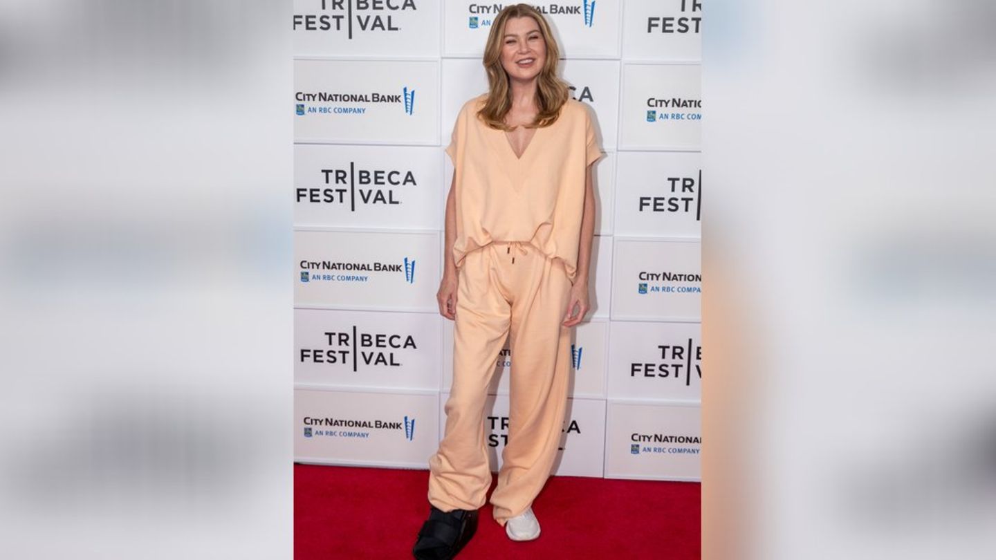 Ellen Pompeo: With a black foot rail on the Red Carpet