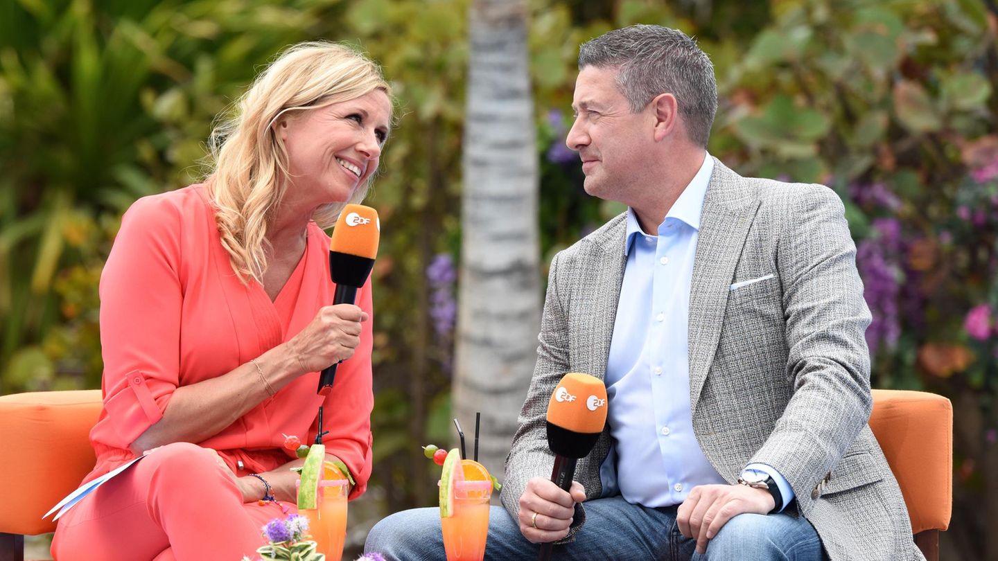 Andrea Kiewel und Joachim Llambi führten bereits gemeinsam durch eine Ausgabe des "ZDF-Fernsehgarten"