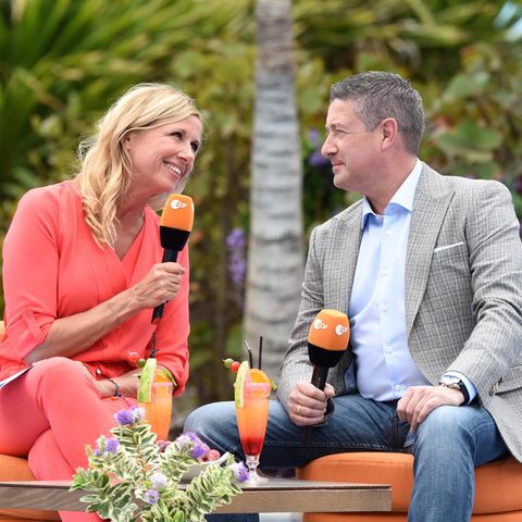 Andrea Kiewel und Joachim Llambi führten bereits gemeinsam durch eine Ausgabe des "ZDF-Fernsehgarten"