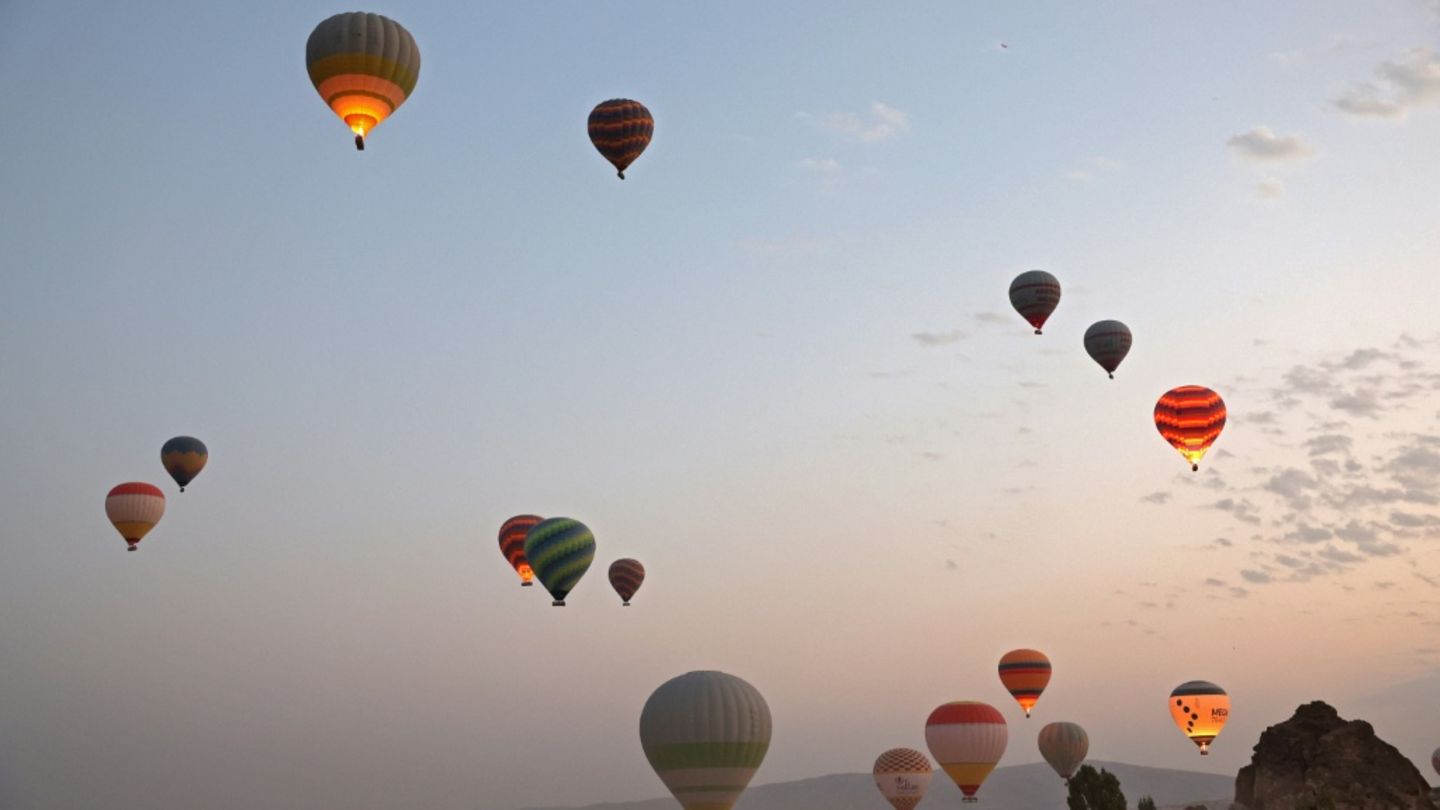 Heißluftballons in der Türkei