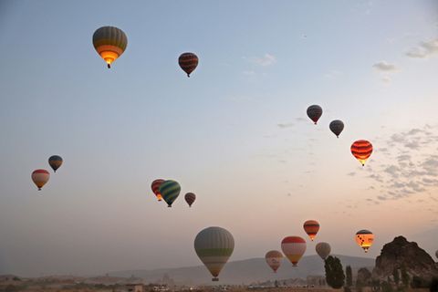 Heißluftballons in der Türkei