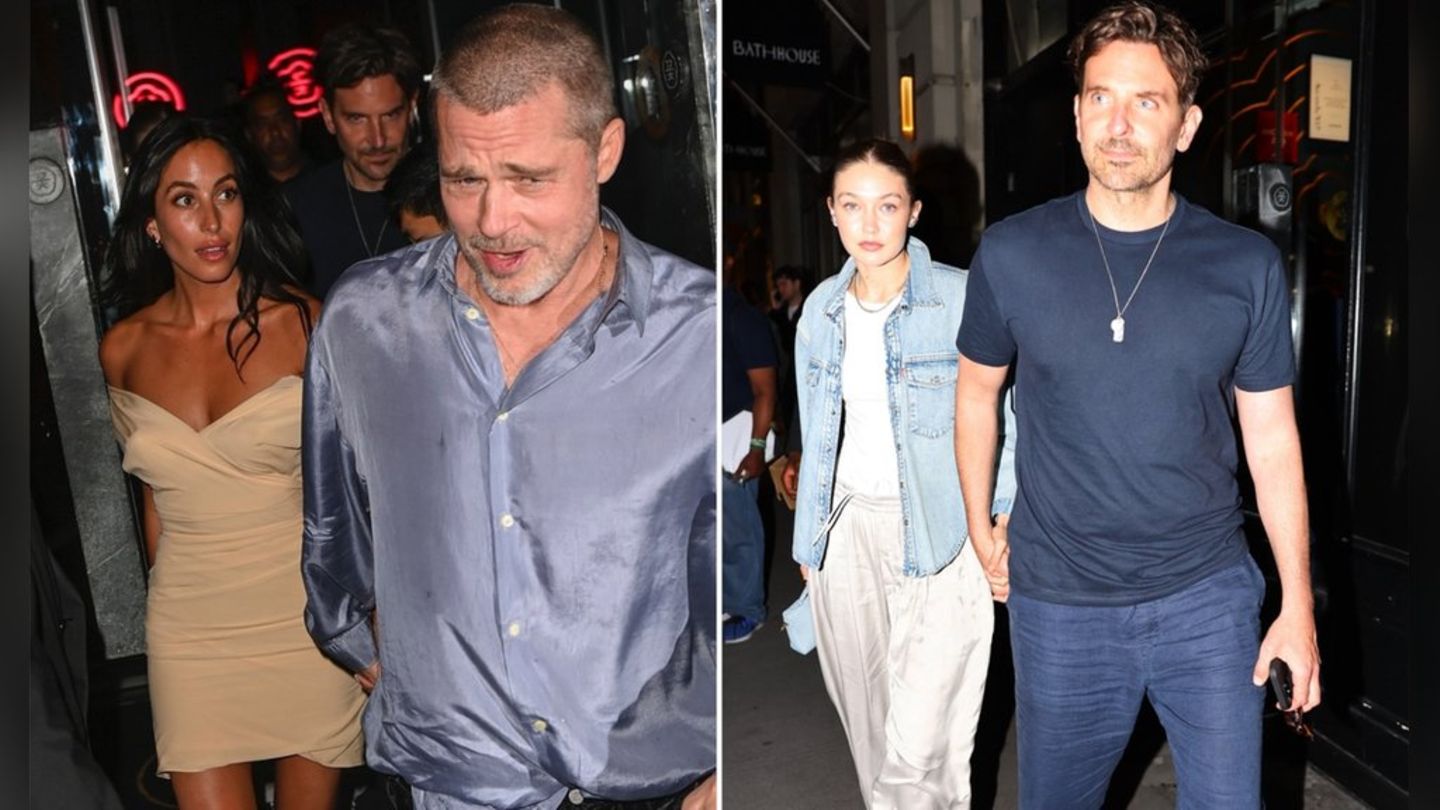 Brad Pitt and Ines de Ramon: Date Night with Gigi Hadid and Bradley Cooper