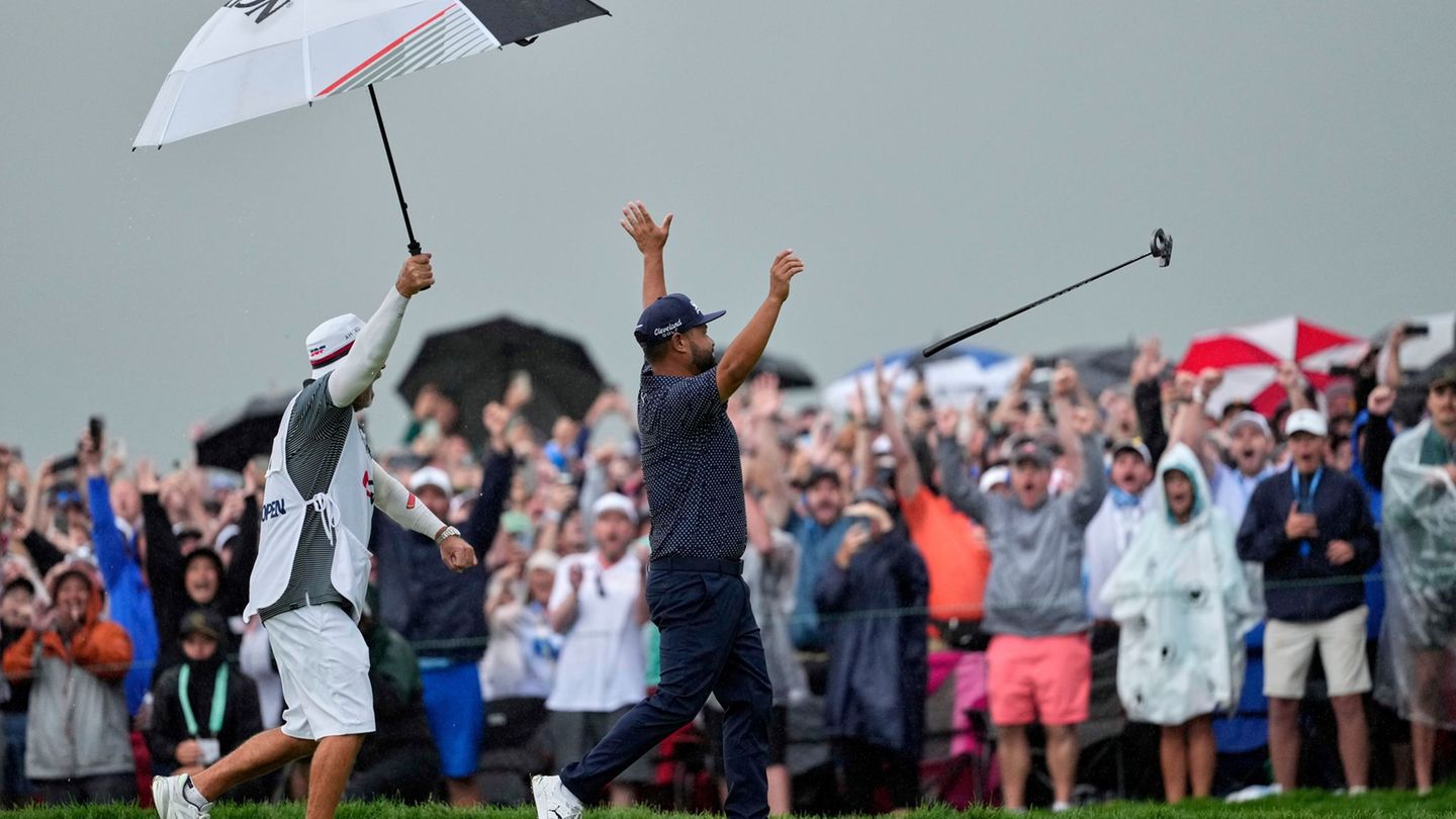 Golf: Two magic strokes for the triumph: Spaun wins US Open