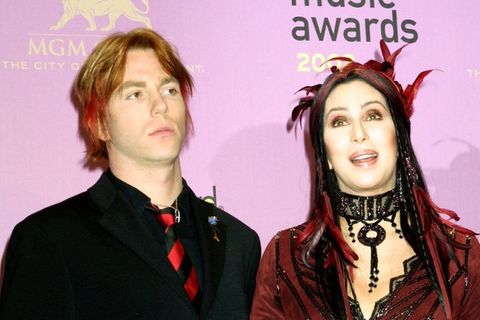 Cher mit Sohn Elijah Blue Allman im Jahr 2002.
