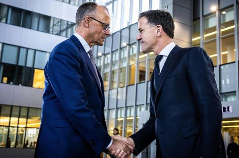 Bundeskanzler Friedrich Merz und Nato-Generalsekretär Mark Rutte