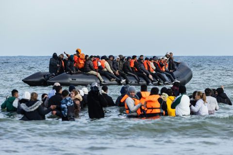 Boot mit Migranten