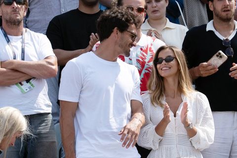 Bei den Boss Open in Stuttgart hatten Mats Hummels und Nicola Cavanis nicht nur Augen für die Tennis-Finalisten - sondern auch