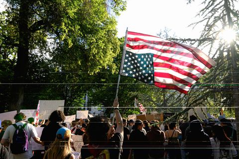 Anti-Trump-Protestler in Salt Lake City