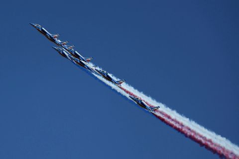 Flugshow zur Messe Le Bourget im Juni 2025
