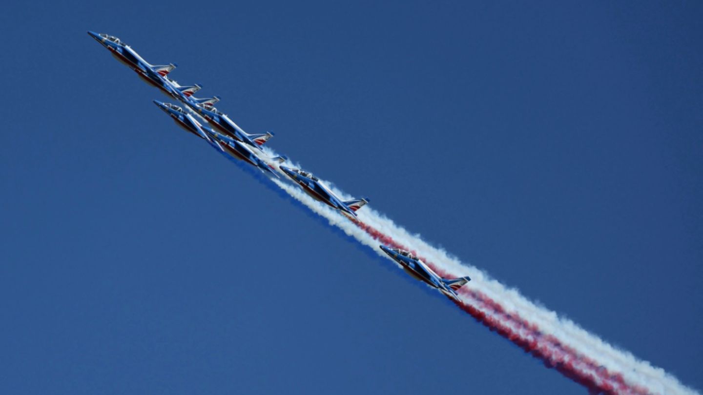 Flugshow zur Messe Le Bourget im Juni 2025