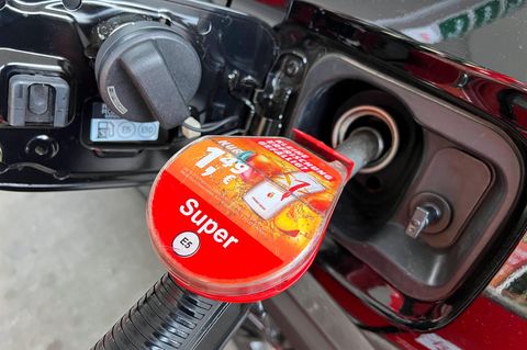 Zapfpistole an Tankstelle