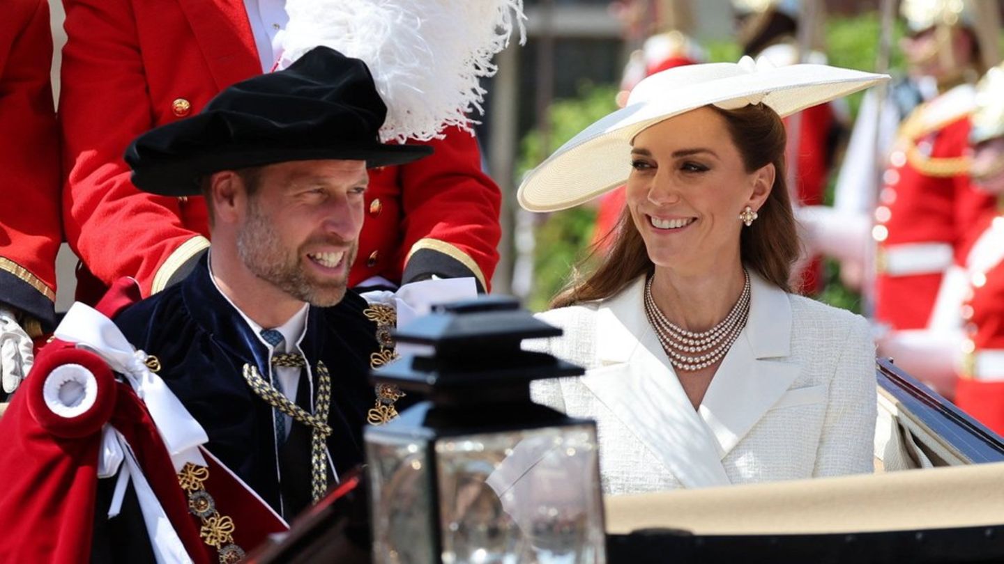On the side of Prince William: Princess Kate shines at royal ceremony