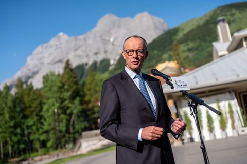 Merz im kanadischen Kananaskis