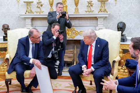 Wusste im Oval Office zu überzeugen: Friedrich Merz
