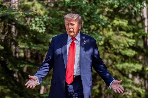 Donald Trump auf dem G7-Gipfel in Kanada