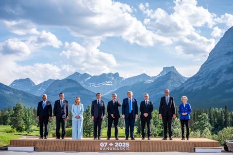 Staats- und Regierungschefs beim G7-Gipfel in Kanada