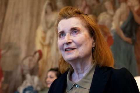 Elfriede Jelinek im April 2024 in Wien