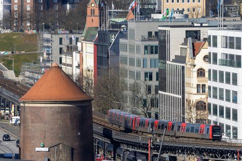 Blick auf Hamburg