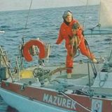 Krystyna Chojnowska‑Liskiewicz auf ihem Boot Mazurek