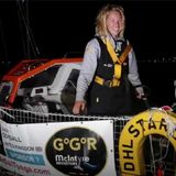 Susie Goodall  auf ihrem Boot beim legendären Golden Globe Race  2018